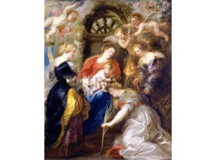 Картина: Питер Пауль Рубенс, Коронация Святой Екатерины - фото (1)