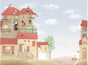 Обои и панно, Коллекция Сказки Affresco, детская фреска арт. AF2211-COL1 - фото (1)