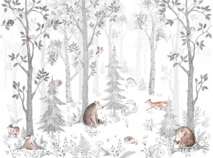 Обои и панно, Коллекция Сказки Affresco, детская фреска арт. AF2213-COL1 - фото (1)