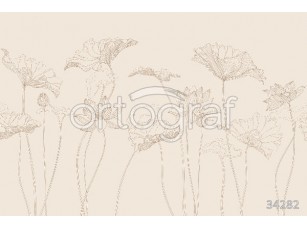 Фотообои Ortograf 34282 Lotus line beige - фото (1)