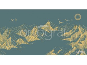 Фотообои Ortograf 34293 Mountains green - фото (1)