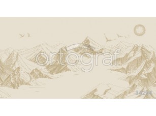 Фотообои Ortograf 34294 Mountains beige - фото (1)