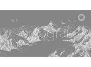 Фотообои Ortograf 34295 Mountains grey - фото (1)