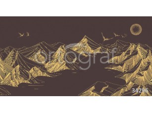 Фотообои Ortograf 34296 Mountains brown - фото (1)