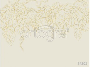 Фотообои Ortograf 34302 Monstera beige - фото (1)