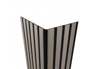 Гибкая акустическая панель №2 ARTIVA, черный войлок, 2750х600х9мм, рейки МДФ 40х6мм, дуб кремовый - фото (3)