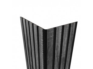 Гибкая акустическая панель №2 ARTIVA, черный войлок, 1200х600х9мм, рейки МДФ 40х6мм, дуб рейн - фото (3)