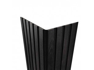 Гибкая акустическая панель №2 ARTIVA, черный войлок, 1200х600х9мм, рейки МДФ 40х6мм, ясень дымчатый - фото (3)