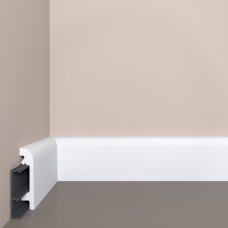 Плинтус напольный Bello Deco П16 80-19 с монтажной планкой