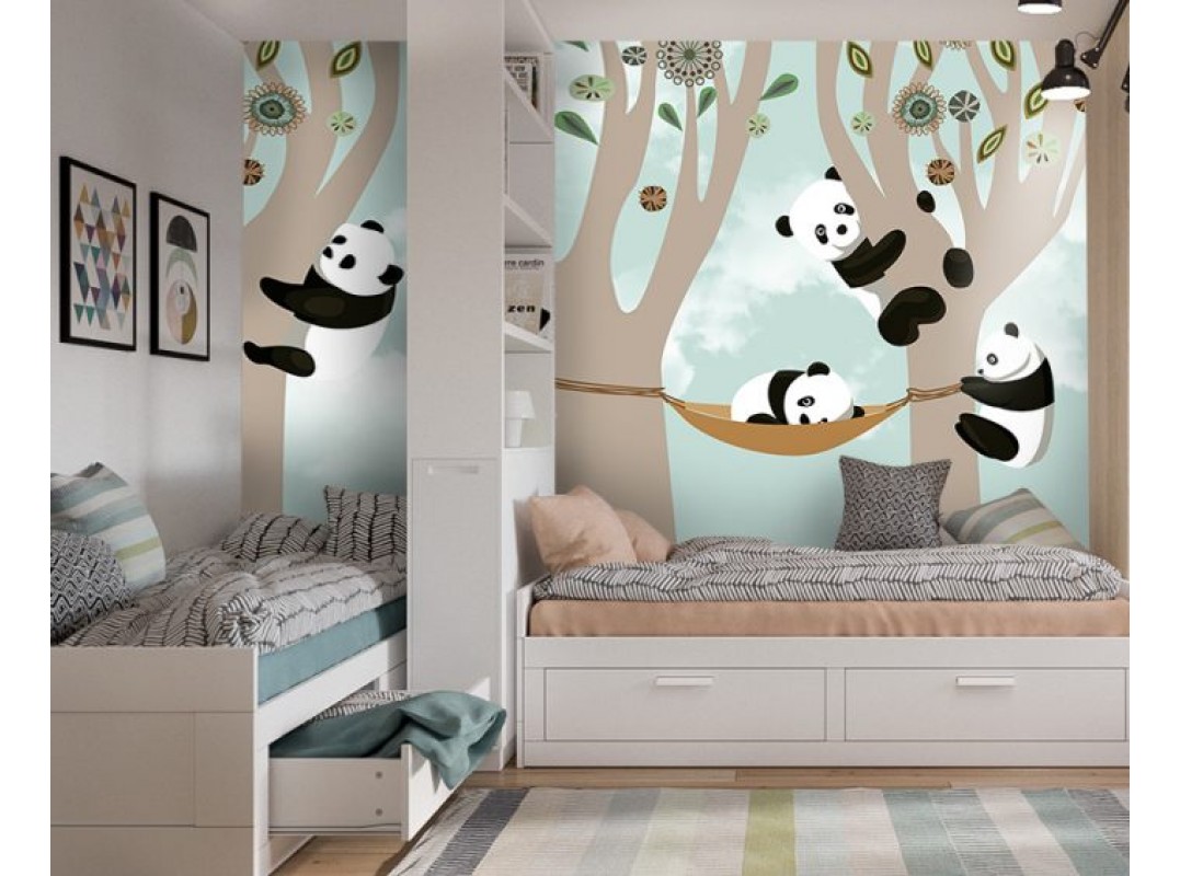 Комната с пандами для девочек