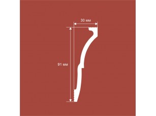Карниз KX058, 91х30, 2000мм, Экополимер/13 - фото (2)