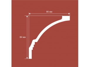 Карниз KX064, 84х80, 2000мм, Экополимер/20 - фото (2)