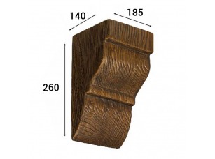 Консоль Cosca Deco для балки 200х130мм классика - фото (1)