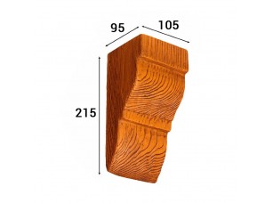 Консоль Cosca Deco для балки 120х120мм классика, орех медовый - фото (1)