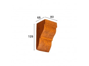 Консоль Cosca Deco для балки 90х60мм классика, орех медовый - фото (1)