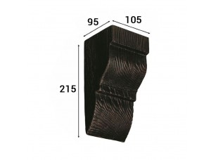 Консоль Cosca Deco для балки 120х120мм классика, венге - фото (1)