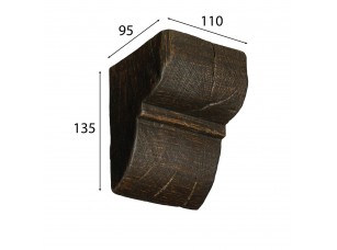Декоративная консоль Cosca для балки 120х120, венге - фото (1)