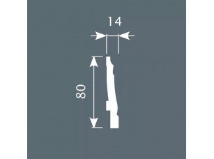 ПЛИНТУС PX024, 80Х14, ЭКОПОЛИМЕР PX024 - фото (2)
