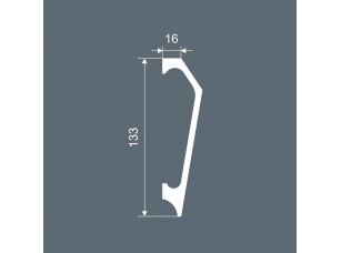Плинтус PX041, 133х16, 2000мм, Экополимер/10 - фото (2)