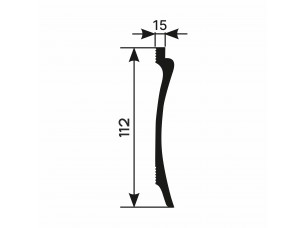 Плинтус PX046, 112х15, 2000мм, Экополимер/9 - фото (2)