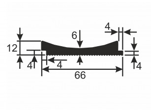 Рейка RX006, 62х12, 2800мм, Экополимер/24 - фото (2)