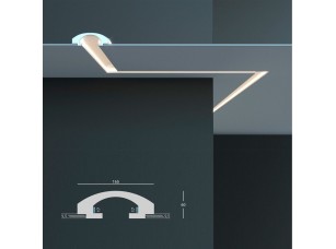 Встраиваемый потолочный молдинг Tesori KD 112 для установки подсветки