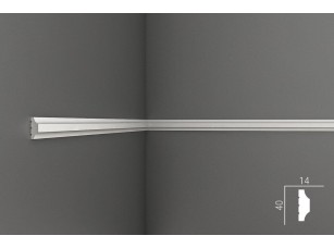 Молдинг настенный гладкий из экополимера Cosca MX011 40 x 14