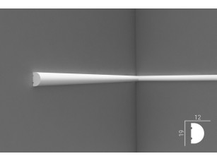 Молдинг настенный гладкий из экополимера Cosca MX012 19 x 12