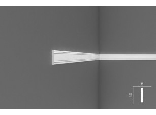 Молдинг настенный гладкий из экополимера Cosca MX015 40 x 6