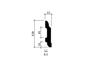 Плинтус Европласт 1.53.102 гибкий грунт белого цвета - фото (2)