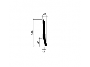 Напольный Плинтус полиуретановый Европласт 1.53.105 гибкий белый - фото (2)