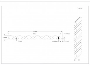 Панель Orac Decor WX211 FLUTE - фото (2)