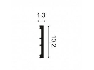 Профиль многофункциональный из полиуретана Orac Decor С КАБЕЛЬ-КАНАЛОМ SX163F flex Гибкий - фото (3)