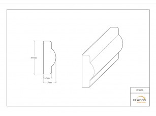 Молдинг HIWOOD D1020 - фото (3)
