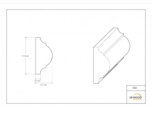 Молдинг HIWOOD D32 - фото (3)