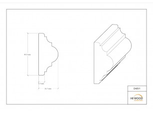 Молдинг HIWOOD D40V1 - фото (3)