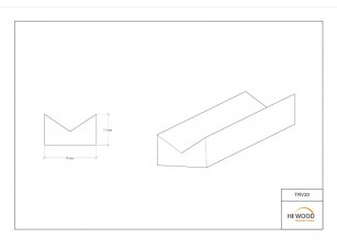 Молдинг Hiwood TRV20 Полистирол Под покраску - фото (3)