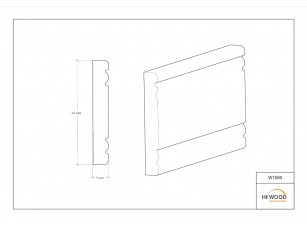Молдинг Hiwood W1060 Полистирол Под покраску - фото (3)