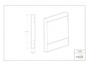 Молдинг Hiwood W1080 Полистирол Под покраску - фото (3)