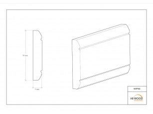 Молдинг Hiwood WIP50 Полистирол Под покраску - фото (3)