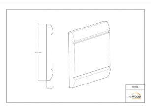 Молдинг Hiwood WIP80 Полистирол Под покраску - фото (3)