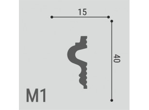 Молдинг XPS POLYMER М 1 40/15 - фото (2)
