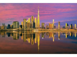 Фреска «Вид на закатный Дубай»