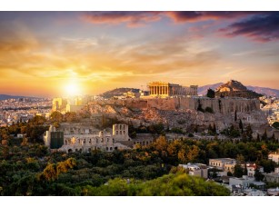 Фреска «Закат в Акрополе» - фото (1)