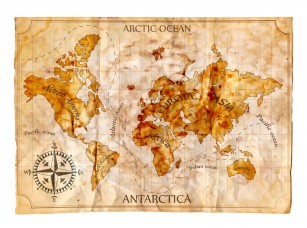 Фреска «Карта арктическая» - фото (1)