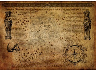 Фреска «Старинная античная карта» - фото (1)