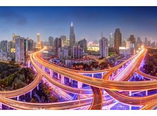 Фреска «Ночные дороги Китая»