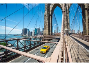 Фреска «Такси на мосту Нью-Йорка»