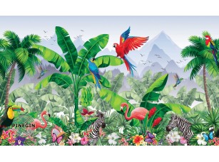 Фреска «Сочные краски джунглей» - фото (1)