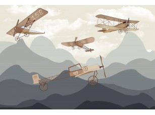 Фреска «Самолет в горах »